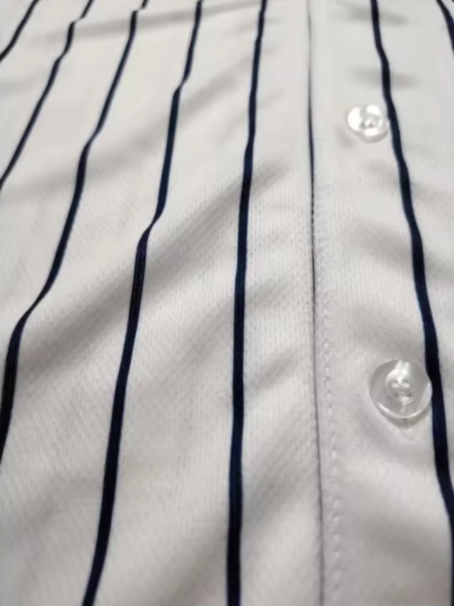 Customized New York Baseball Jersey White - Pinstripe Yankees Style - LeagueLockerGear