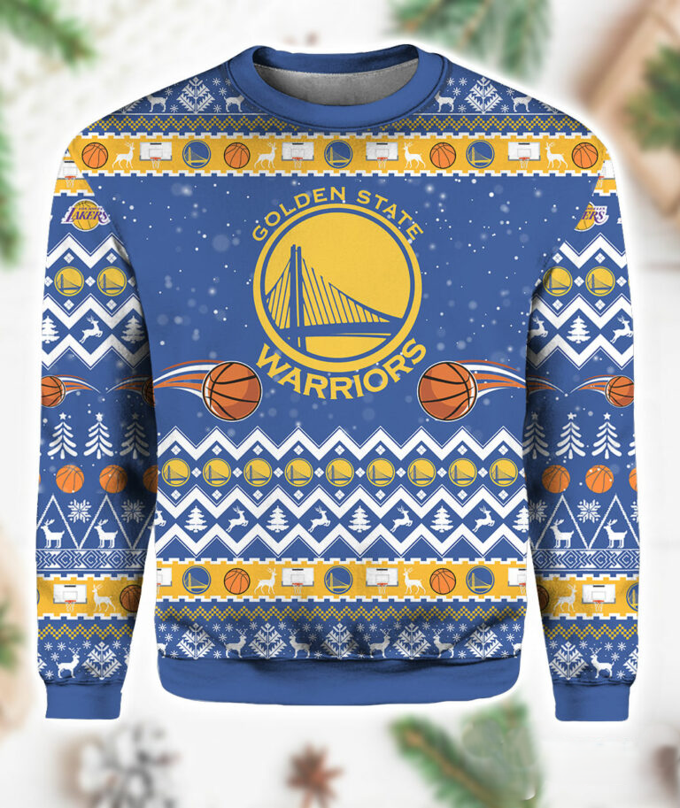 Golden State Warriors Christmas Ugly Sweater - Bay Area Tradition Edition - LeagueLockerGear