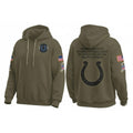 Indianapolis Colts Salute to Service Hoodie – Military Green NFL Sideline 2025 Edition - LeagueLockerGear
