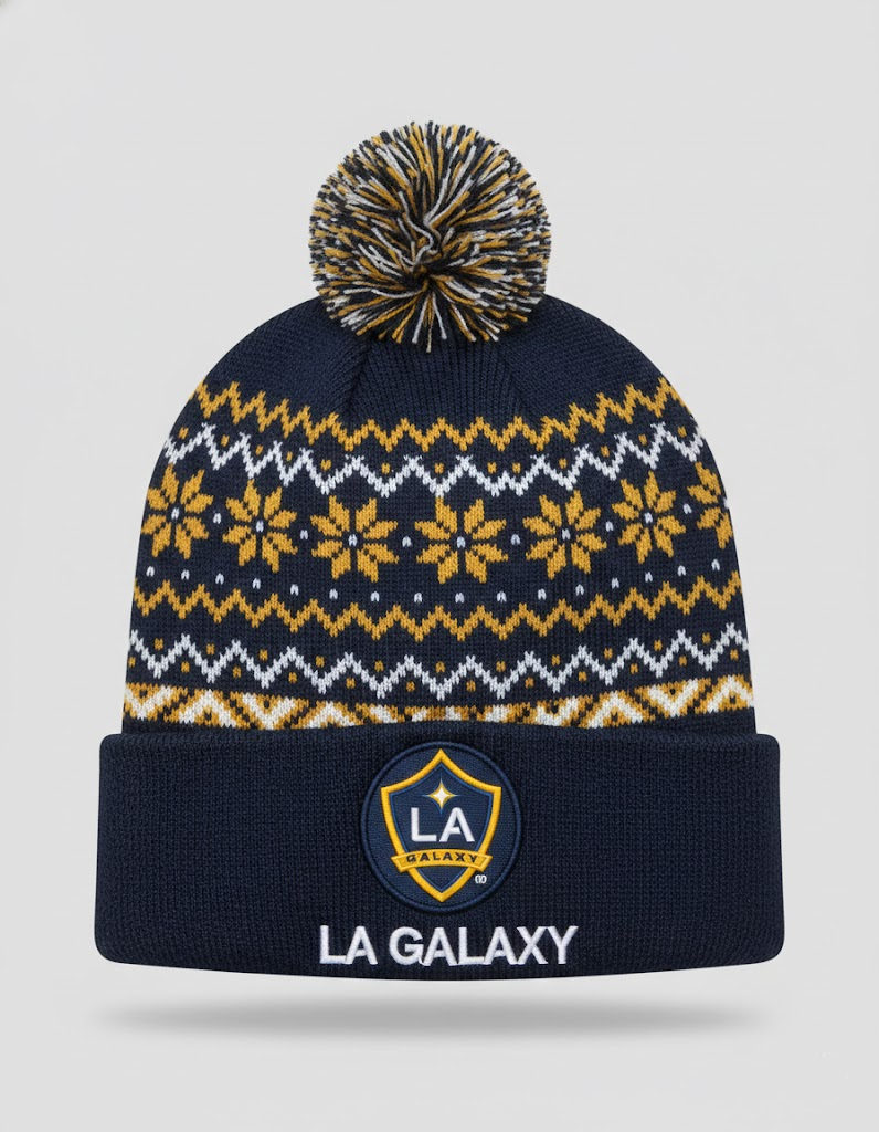 LA Galaxy Winter Knit Beanie Hat – Official MLS Cold Weather Gear - LeagueLockerGear