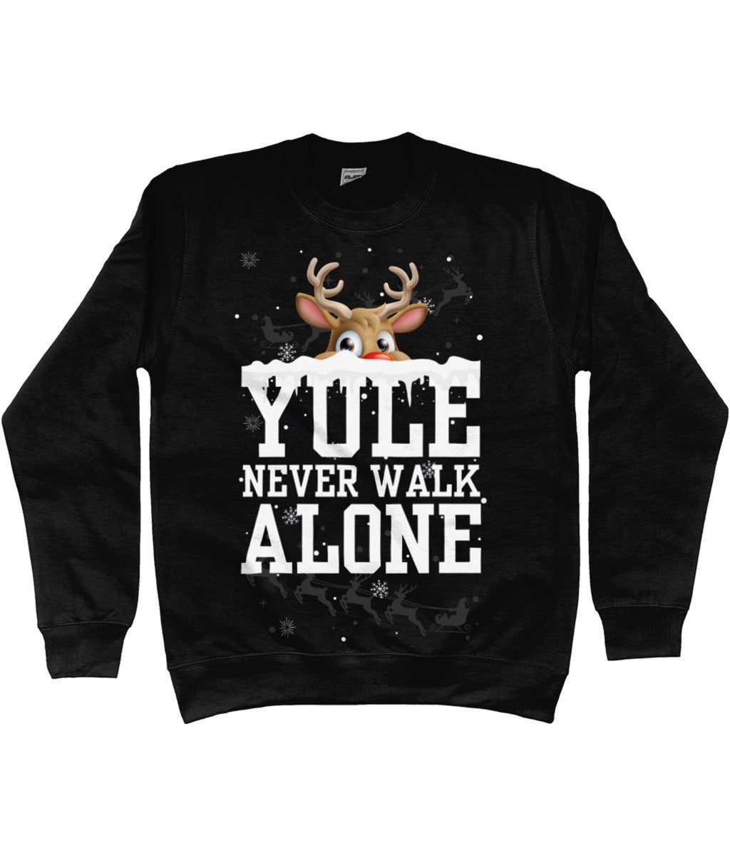 Liverpool FC Christmas Sweatshirt - Yule Never Walk Alone Edition - LeagueLockerGear