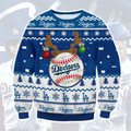 Los Angeles Dodgers Ugly Christmas Sweater - Holiday Cheer in Dodger Blue! - LeagueLockerGear