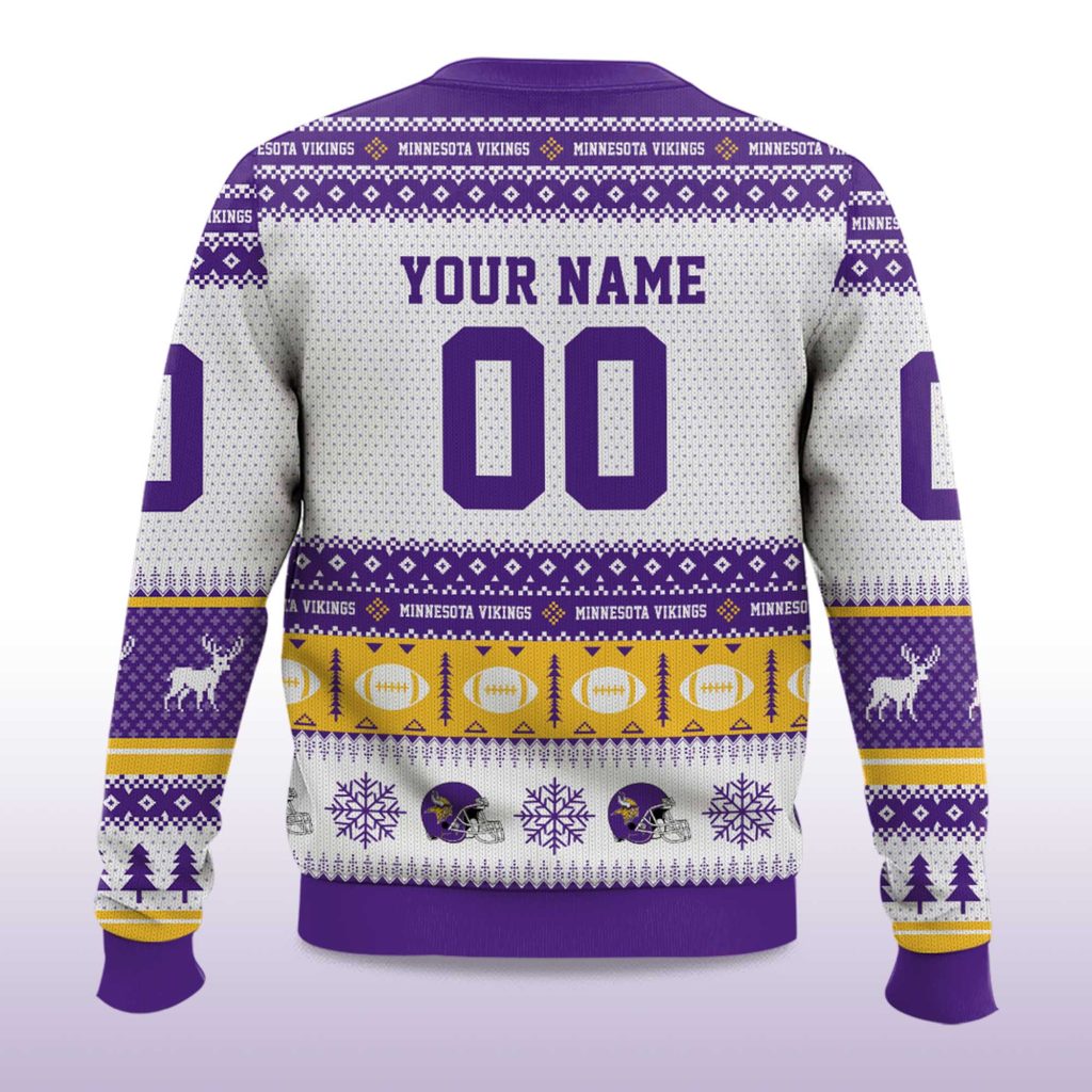 Minnesota Vikings Ugly Christmas Sweater - Skol the Halls! - LeagueLockerGear