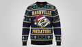 Nashville Predators NHL Ugly Christmas Sweater – Navy & Gold "Preds" Holiday Knit - LeagueLockerGear