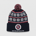 New England Revolution Knit Beanie Hat – The Revs MLS Pom-Pom Winter Gear - LeagueLockerGear