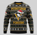 Pitbsturgh Penguins NHL Ugly Christmas Sweater – Black & Gold "Pens" Holiday Knit - LeagueLockerGear