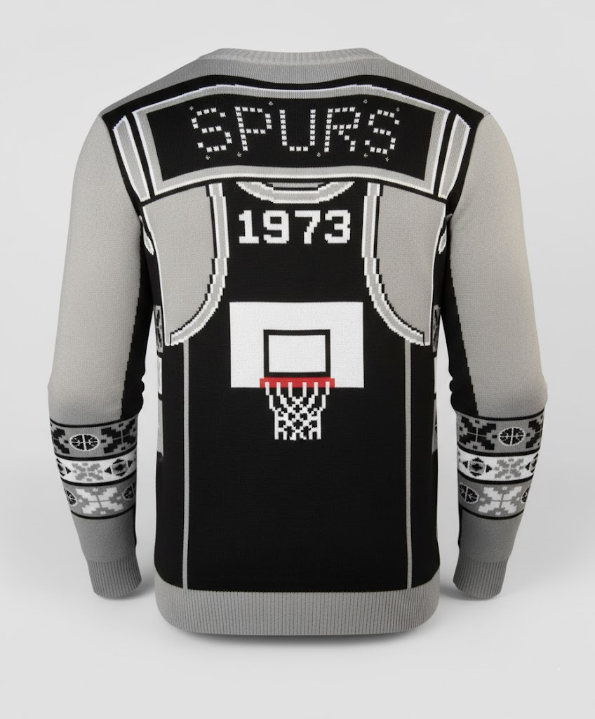 San Antonio Spurs Christmas Ugly Sweater - Retro Game Scoreboard Edition - LeagueLockerGear