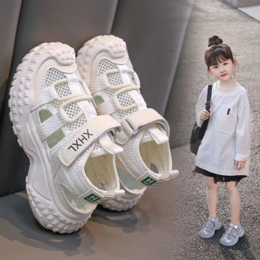 2026 New Summer Kids Sports Sandals Soft Sole Lightweight Breathable Boys Girls Casual Beach Shoes Non-Slip Children’s Sneakers