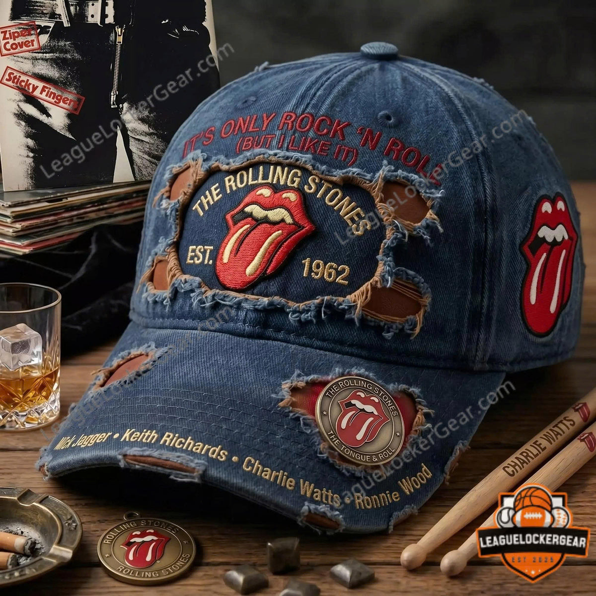 The Rolling Stones It's Only Rock 'n Roll Baseball Cap - LeagueLockerGear