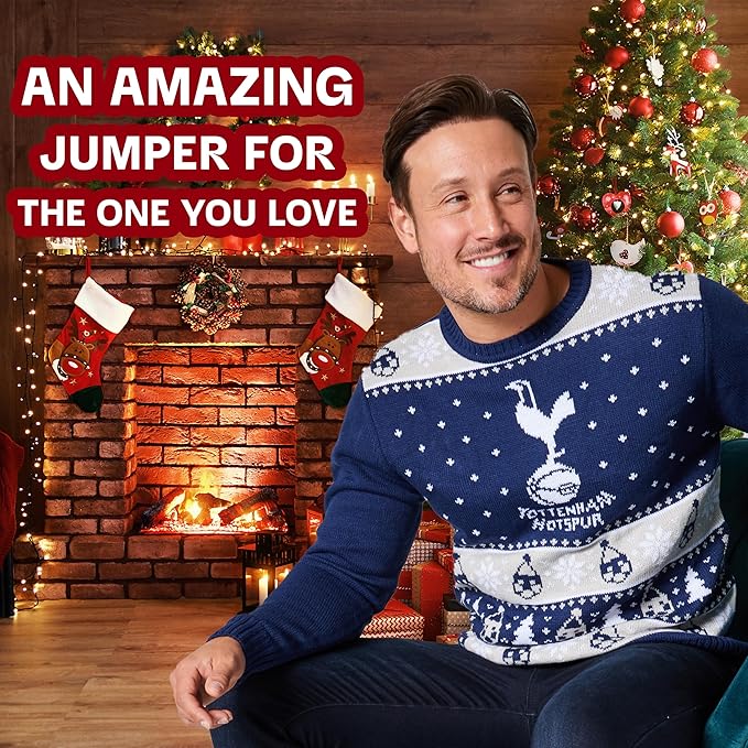 Tottenham Hotspur FC Christmas Ugly Sweater - Lilywhites Festive Edition - LeagueLockerGear