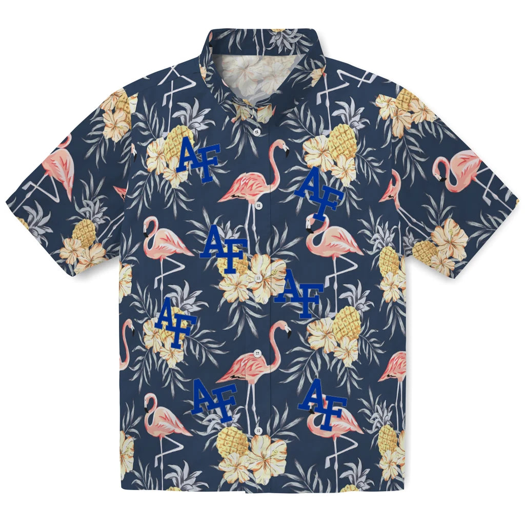 Air Force Falcons Hawaiian Shirt - Flamingo Hibiscus | Hula Hawaiian Shirts