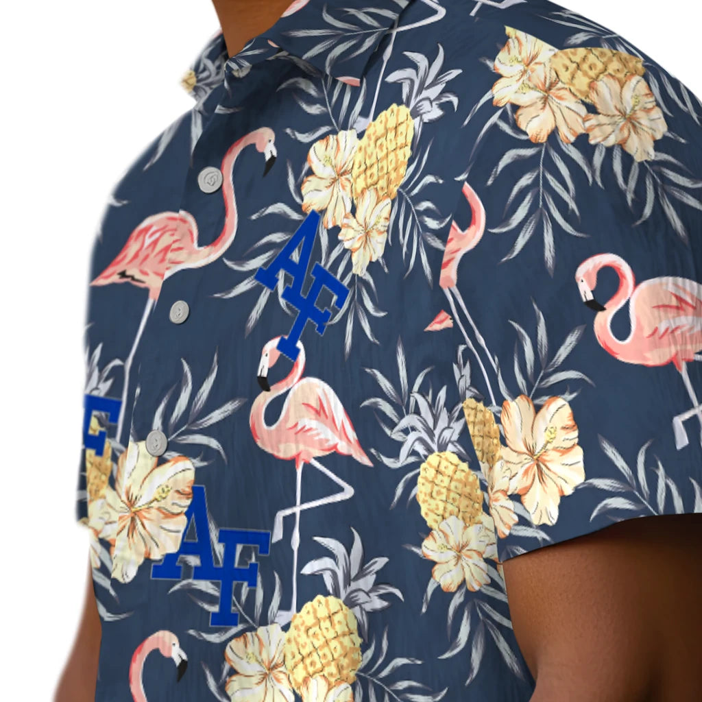 Air Force Falcons Hawaiian Shirt - Flamingo Hibiscus | Hula Hawaiian Shirts