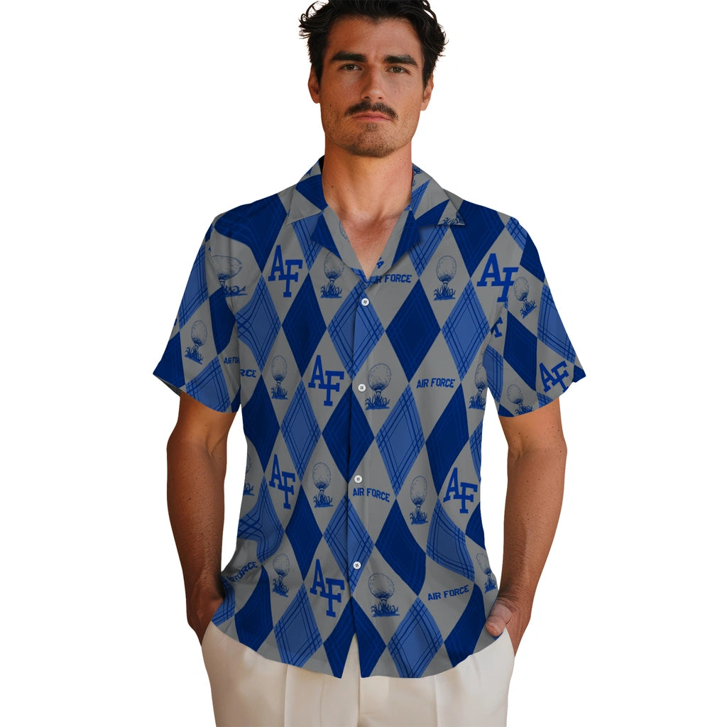 Air Force Falcons Hawaiian Shirt - Golfing Plaid | Hula Hawaiian Shirts
