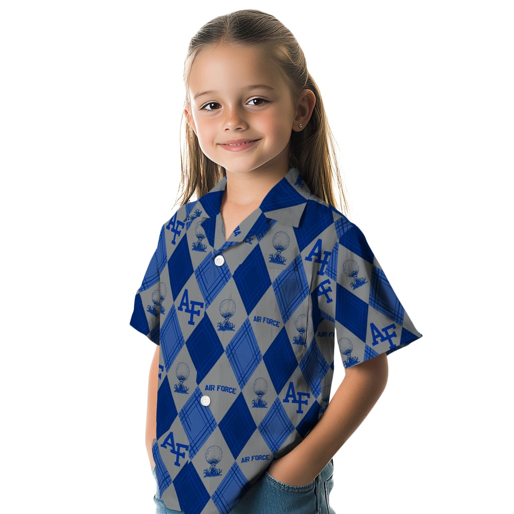 Air Force Falcons Hawaiian Shirt - Golfing Plaid | Hula Hawaiian Shirts