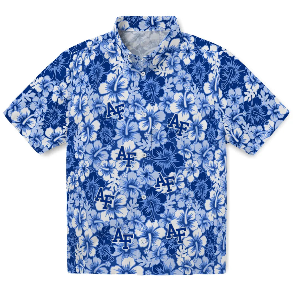 Air Force Falcons Hawaiian Shirt - Hibiscus Blooms | Hula Hawaiian Shirts