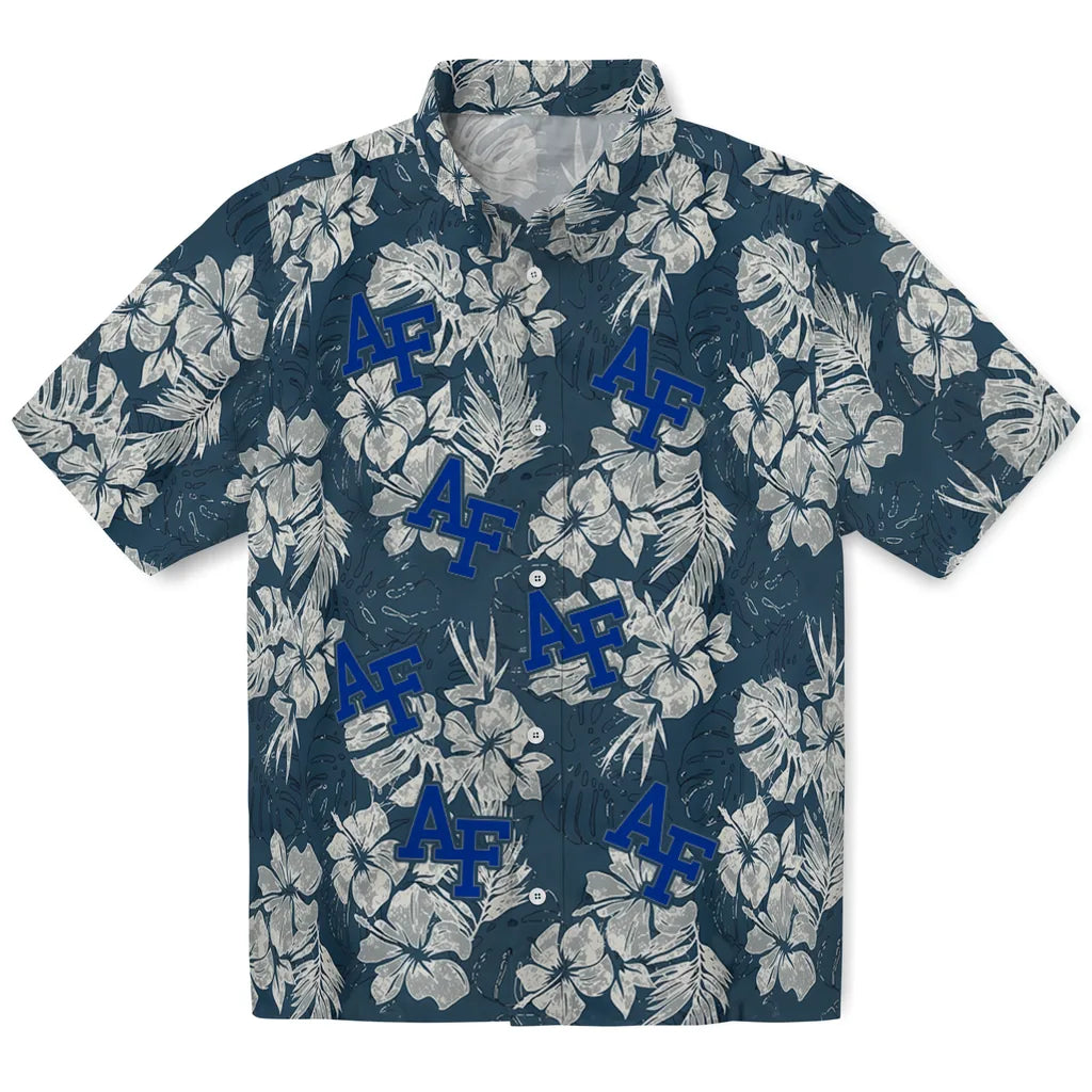 Air Force Falcons Hawaiian Shirt - Hibiscus Flowers | Hula Hawaiian Shirts