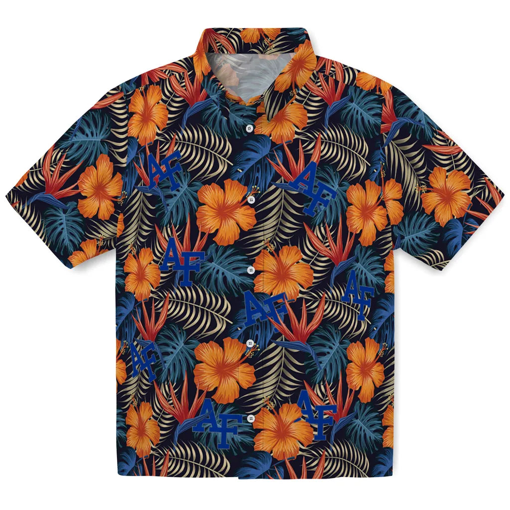 Air Force Falcons Hawaiian Shirt - Hibiscus Foliage | Hula Hawaiian Shirts