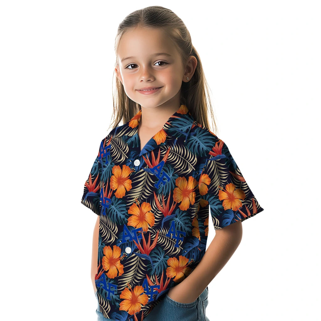 Air Force Falcons Hawaiian Shirt - Hibiscus Foliage | Hula Hawaiian Shirts