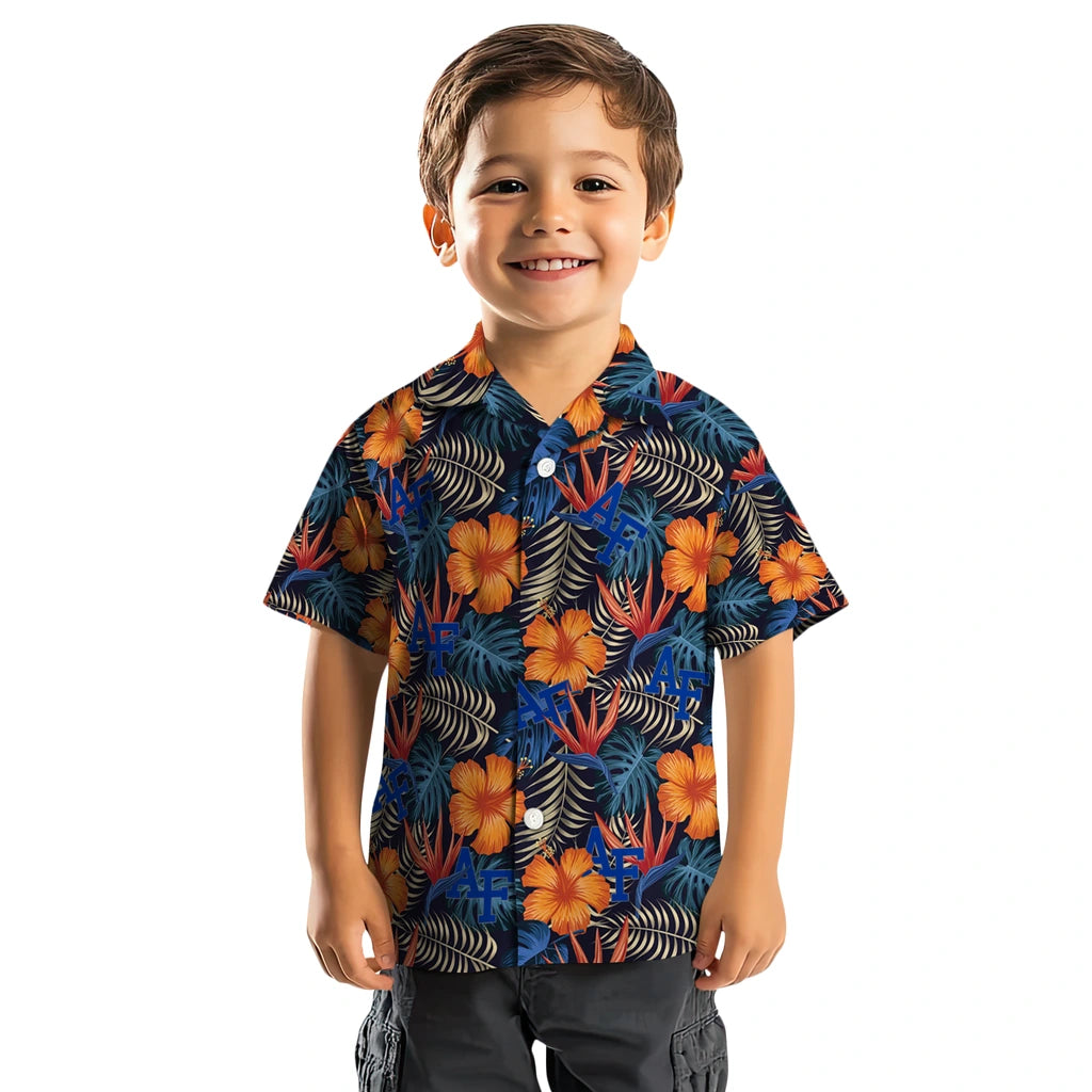 Air Force Falcons Hawaiian Shirt - Hibiscus Foliage | Hula Hawaiian Shirts