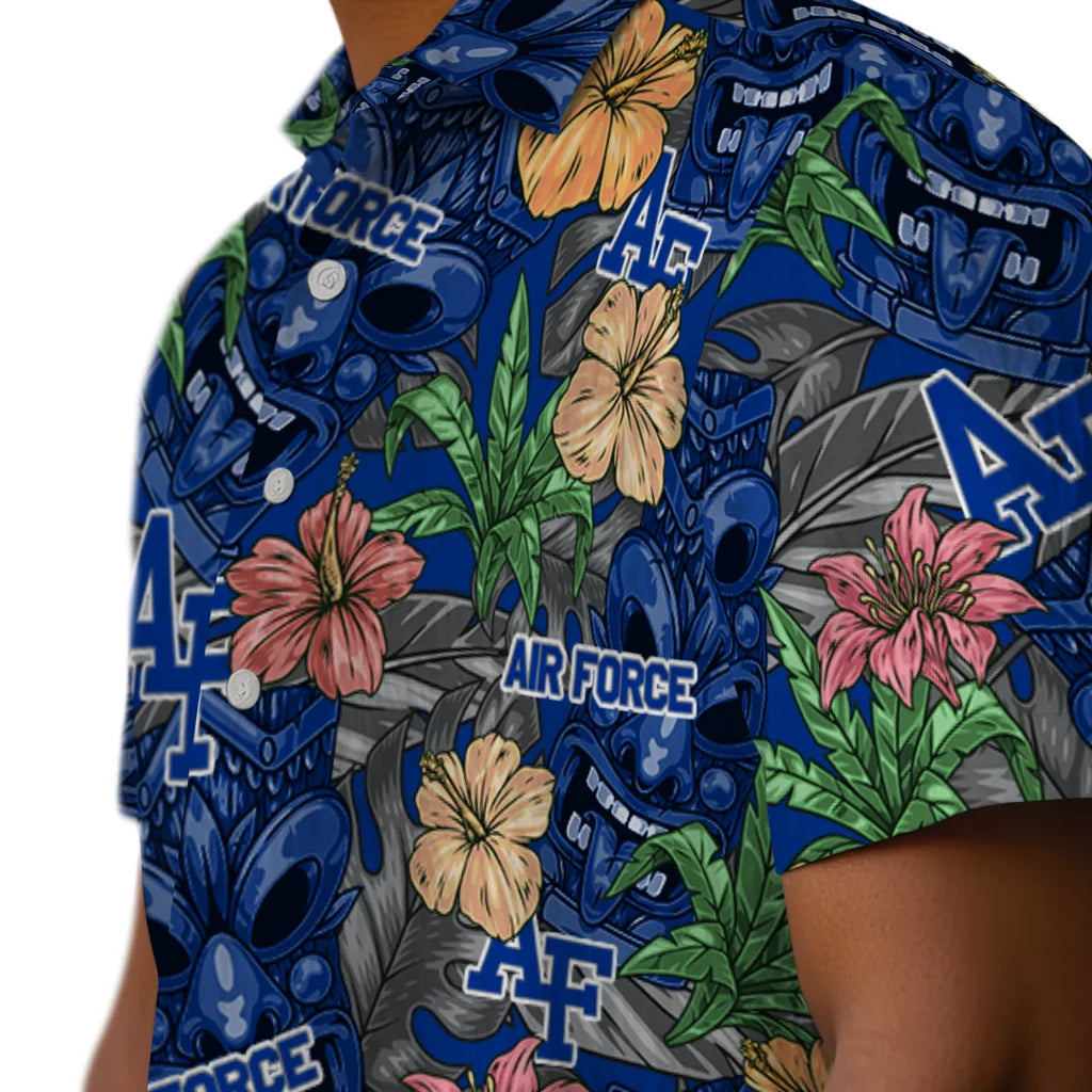 Air Force Falcons Hawaiian Shirt - Hibiscus Tiki Jungle | Hula Hawaiian Shirts