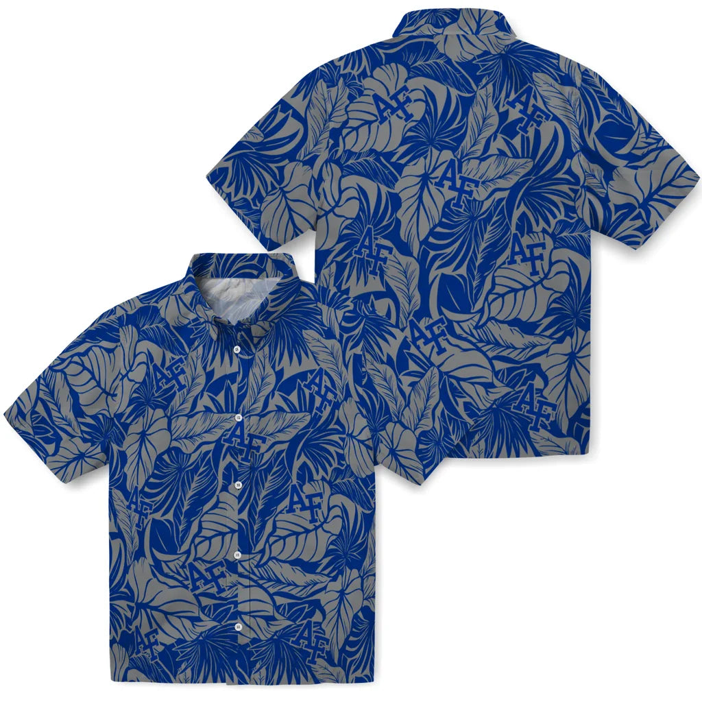 Air Force Falcons Hawaiian Shirt - Monstera Layer | Hula Hawaiian Shirts