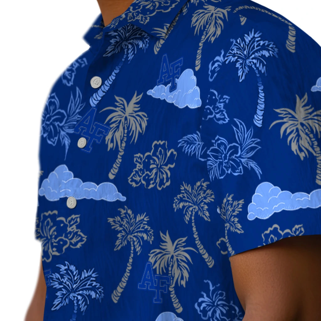 Air Force Falcons Hawaiian Shirt - Palm And Clouds | Hula Hawaiian Shirts