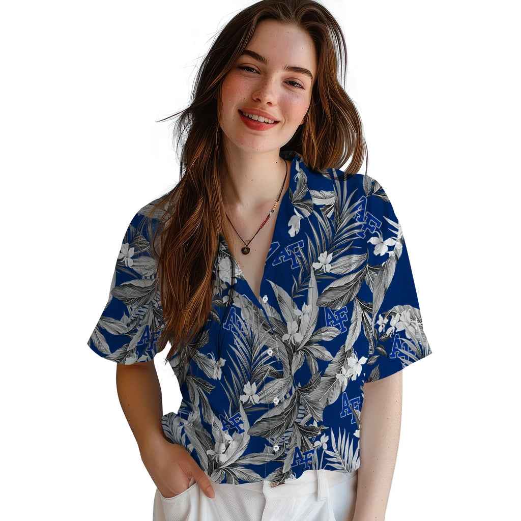 Air Force Falcons Hawaiian Shirt - Palm Leaves | Hula Hawaiian Shirts