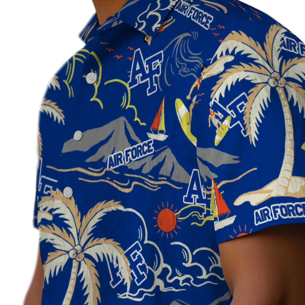 Air Force Falcons Hawaiian Shirt - Palm Tree Island | Hula Hawaiian Shirts