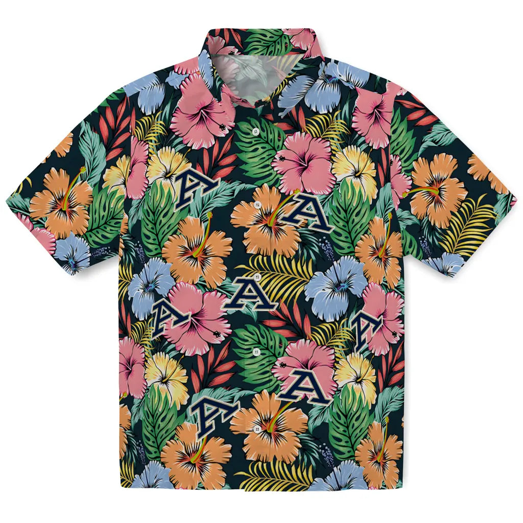 Akron Zips Hawaiian Shirt - Brilliant Hibiscus Garden | Hula Hawaiian Shirts