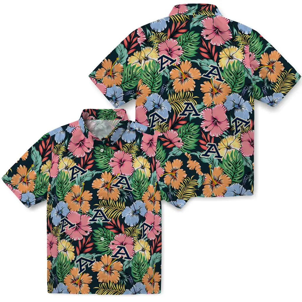 Akron Zips Hawaiian Shirt - Brilliant Hibiscus Garden | Hula Hawaiian Shirts