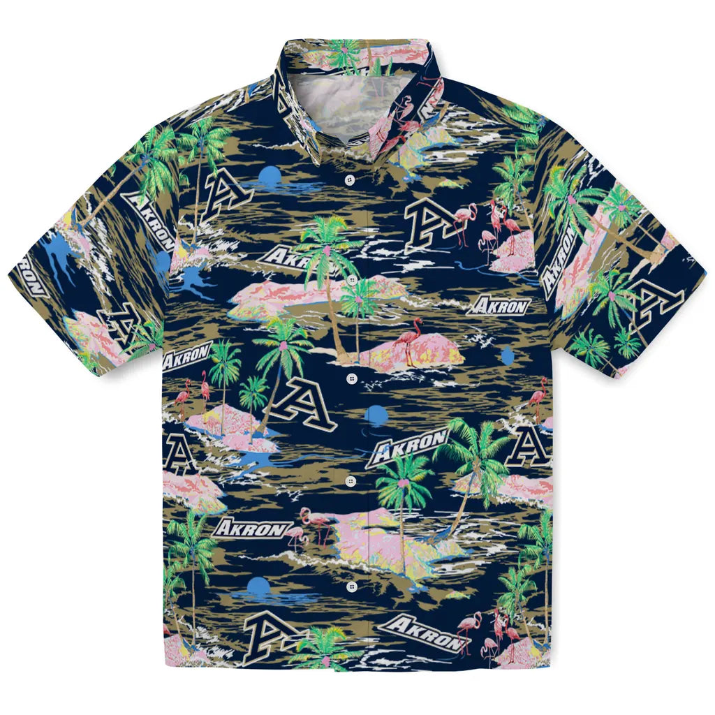 Akron Zips Hawaiian Shirt - Hawaii Island | Hula Hawaiian Shirts