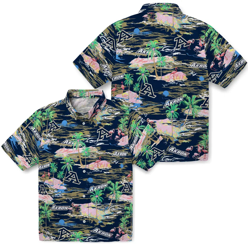 Akron Zips Hawaiian Shirt - Hawaii Island | Hula Hawaiian Shirts