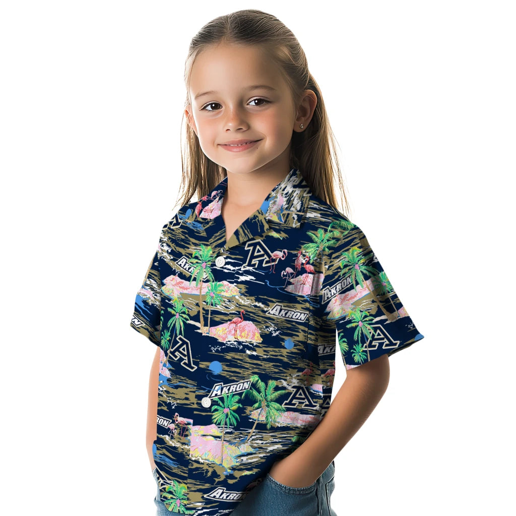 Akron Zips Hawaiian Shirt - Hawaii Island | Hula Hawaiian Shirts