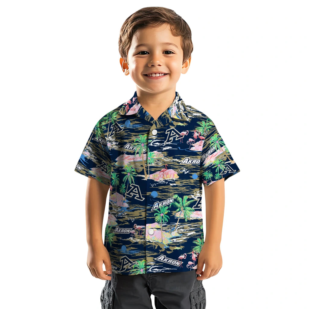 Akron Zips Hawaiian Shirt - Hawaii Island | Hula Hawaiian Shirts