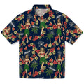 Akron Zips Hawaiian Shirt - Hawaiian Girls Design | Hula Hawaiian Shirts