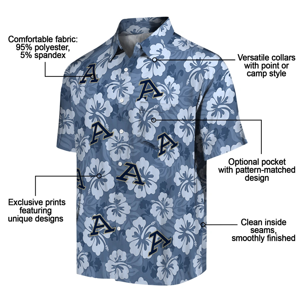 Akron Zips Hawaiian Shirt - Hibiscus Cluster | Hula Hawaiian Shirts