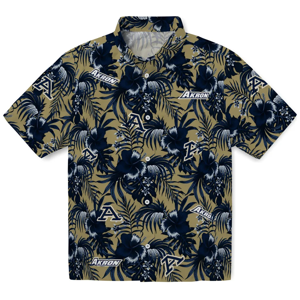 Akron Zips Hawaiian Shirt - Hibiscus Exotic | Hula Hawaiian Shirts