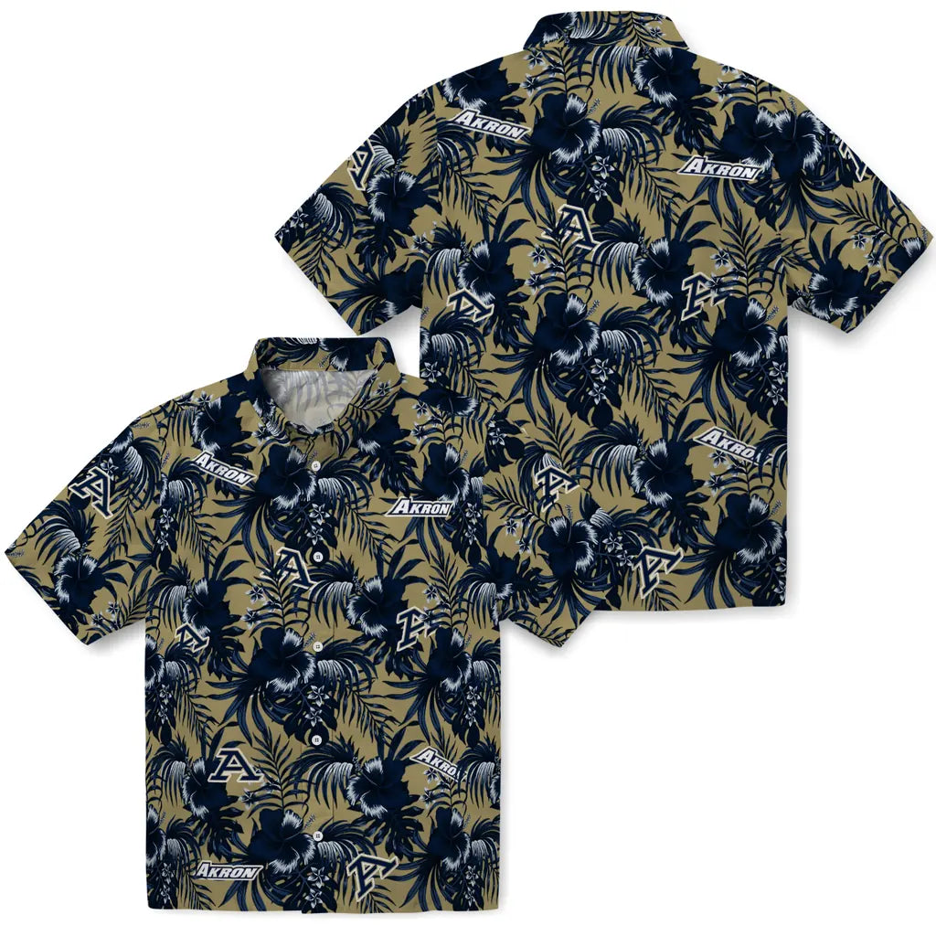 Akron Zips Hawaiian Shirt - Hibiscus Exotic | Hula Hawaiian Shirts