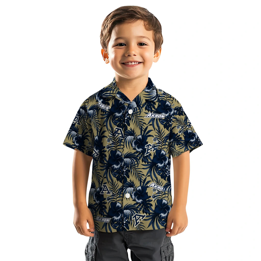 Akron Zips Hawaiian Shirt - Hibiscus Exotic | Hula Hawaiian Shirts