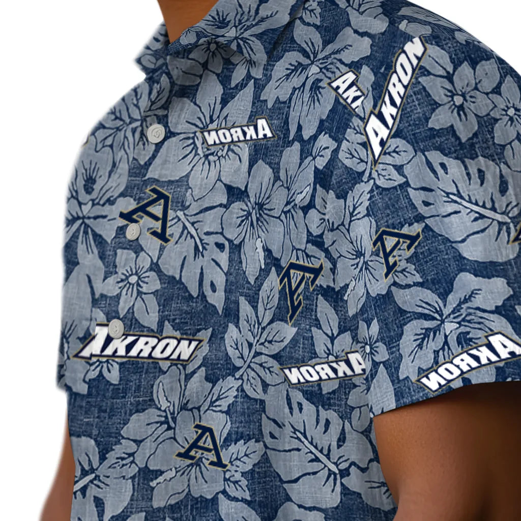Akron Zips Hawaiian Shirt - Hibiscus Oasis | Hula Hawaiian Shirts