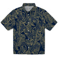 Akron Zips Hawaiian Shirt - Leaf Outline | Hula Hawaiian Shirts