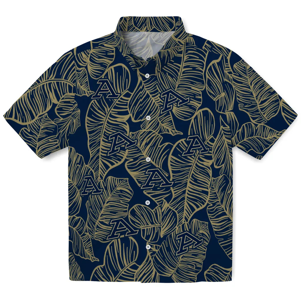 Akron Zips Hawaiian Shirt - Leaf Outline | Hula Hawaiian Shirts