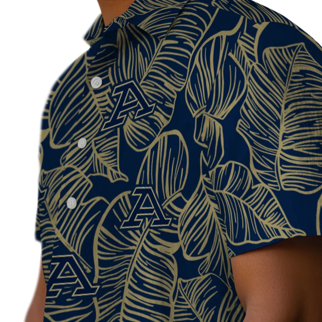 Akron Zips Hawaiian Shirt - Leaf Outline | Hula Hawaiian Shirts