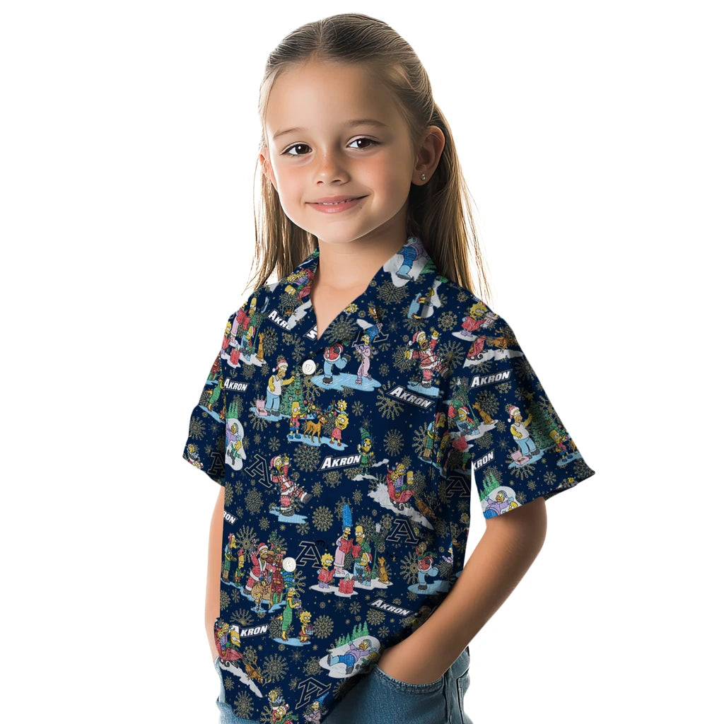 Akron Zips Hawaiian Shirt - Simpsons Christmas | Hula Hawaiian Shirts