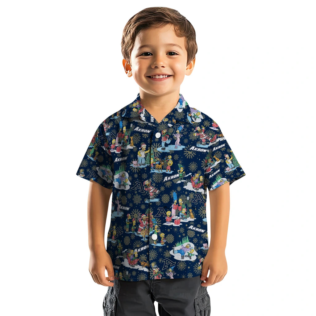 Akron Zips Hawaiian Shirt - Simpsons Christmas | Hula Hawaiian Shirts