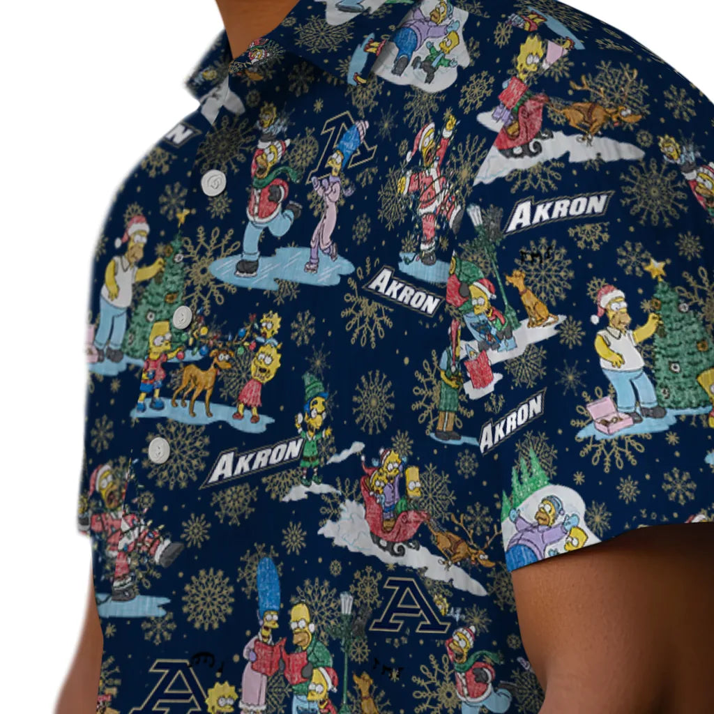 Akron Zips Hawaiian Shirt - Simpsons Christmas | Hula Hawaiian Shirts