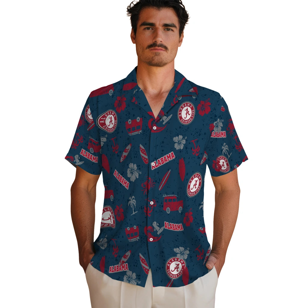 Alabama Crimson Tide Hawaiian Shirt - Beach Vibe | Hula Hawaiian Shirts