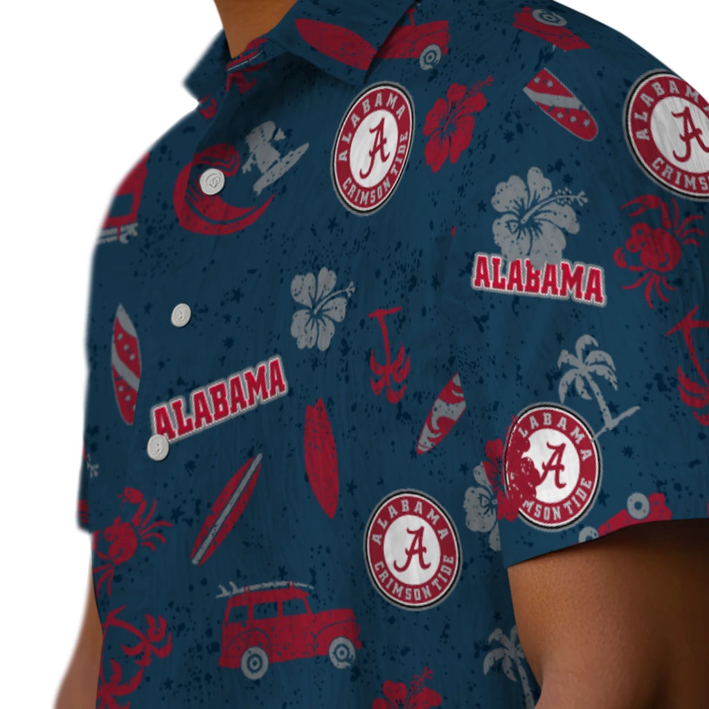 Alabama Crimson Tide Hawaiian Shirt - Beach Vibe | Hula Hawaiian Shirts