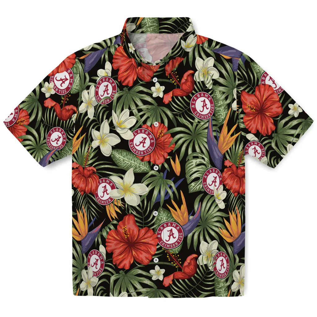 Alabama Crimson Tide Hawaiian Shirt - Hawaii Floral Hibiscus | Hula Hawaiian Shirts