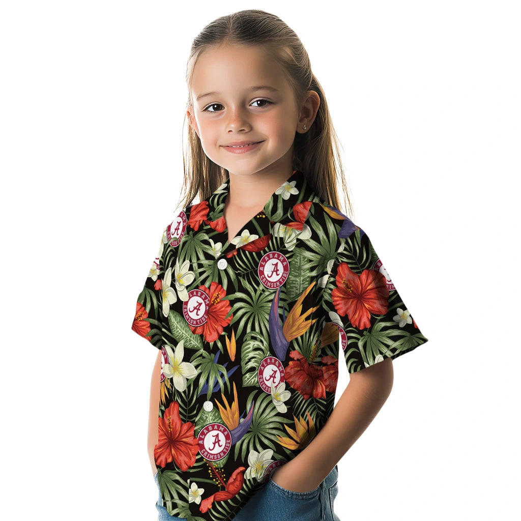 Alabama Crimson Tide Hawaiian Shirt - Hawaii Floral Hibiscus | Hula Hawaiian Shirts